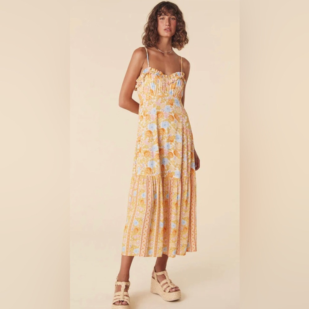 Spell Enchanted Wood Strappy Maxi Dress - Large